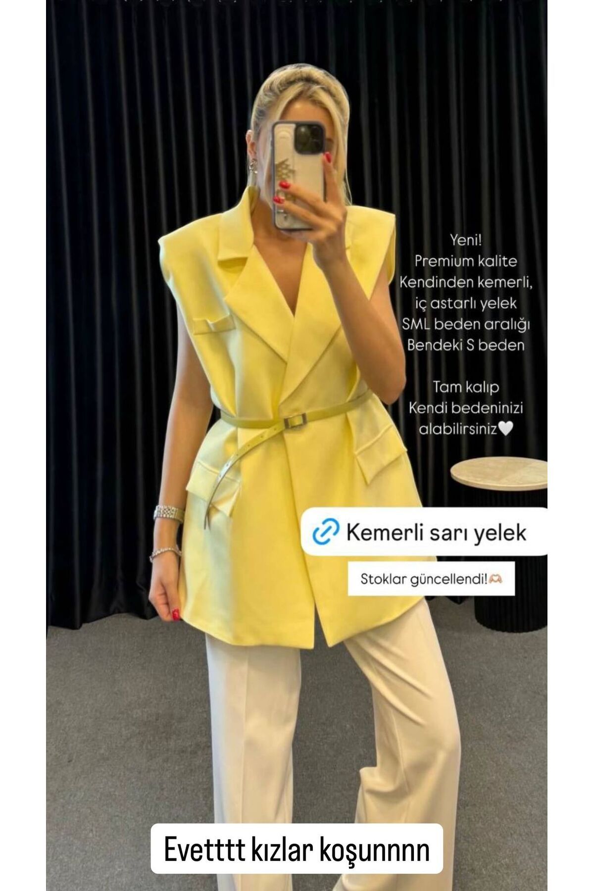 BECCA KEMERLİ YELEK