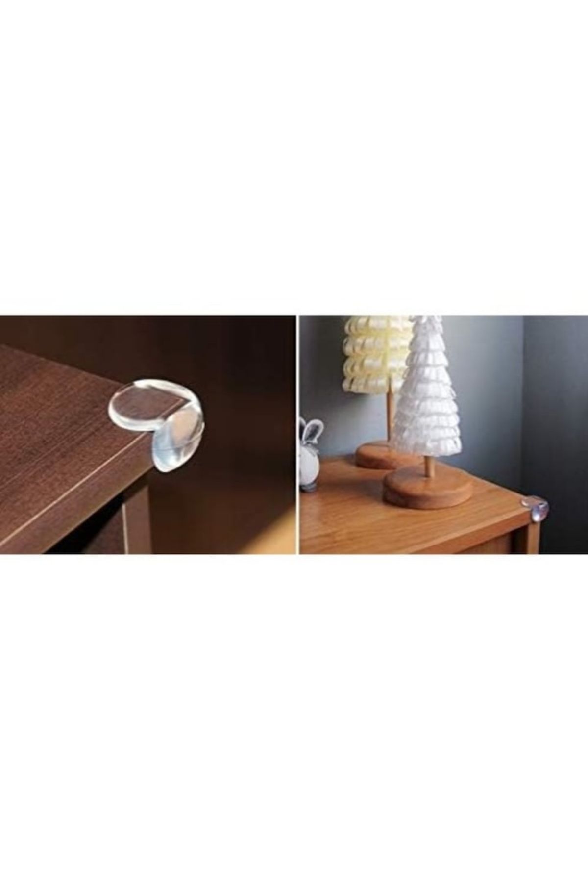 varioshop-Set 4 protectii colturi pentru mobilier VarioShop®, autoadezive, silicon, compatibilitate universal 8