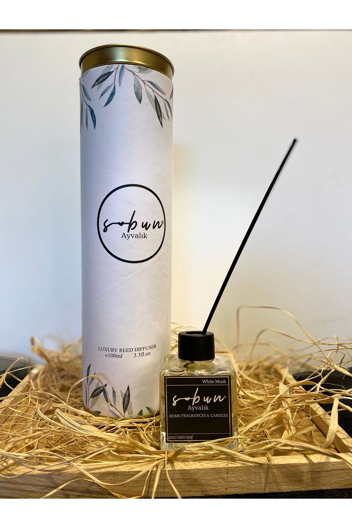 S-Bun Ayvalık white Musk Bambu Çubuklu ortam kokusu 100ml
