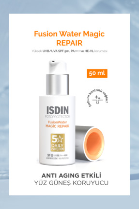 ISDIN Fotoprotector Fusion Water Magic Repair Spf50 50 ml Yaşlanma Karşıtı On...