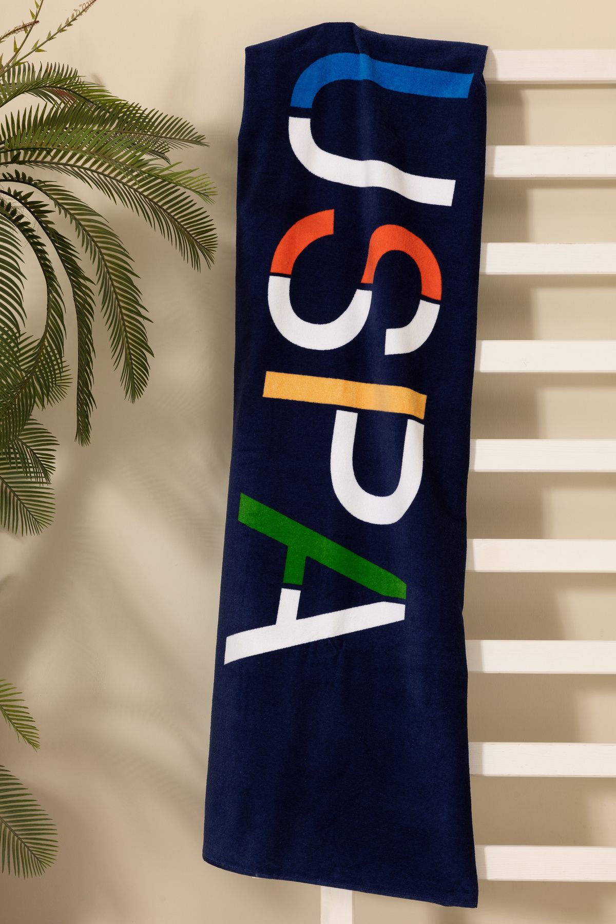 U.S. Polo Assn. Erkek Çocuk Açık Lacivert Plaj Havlusu 50307497-VR059