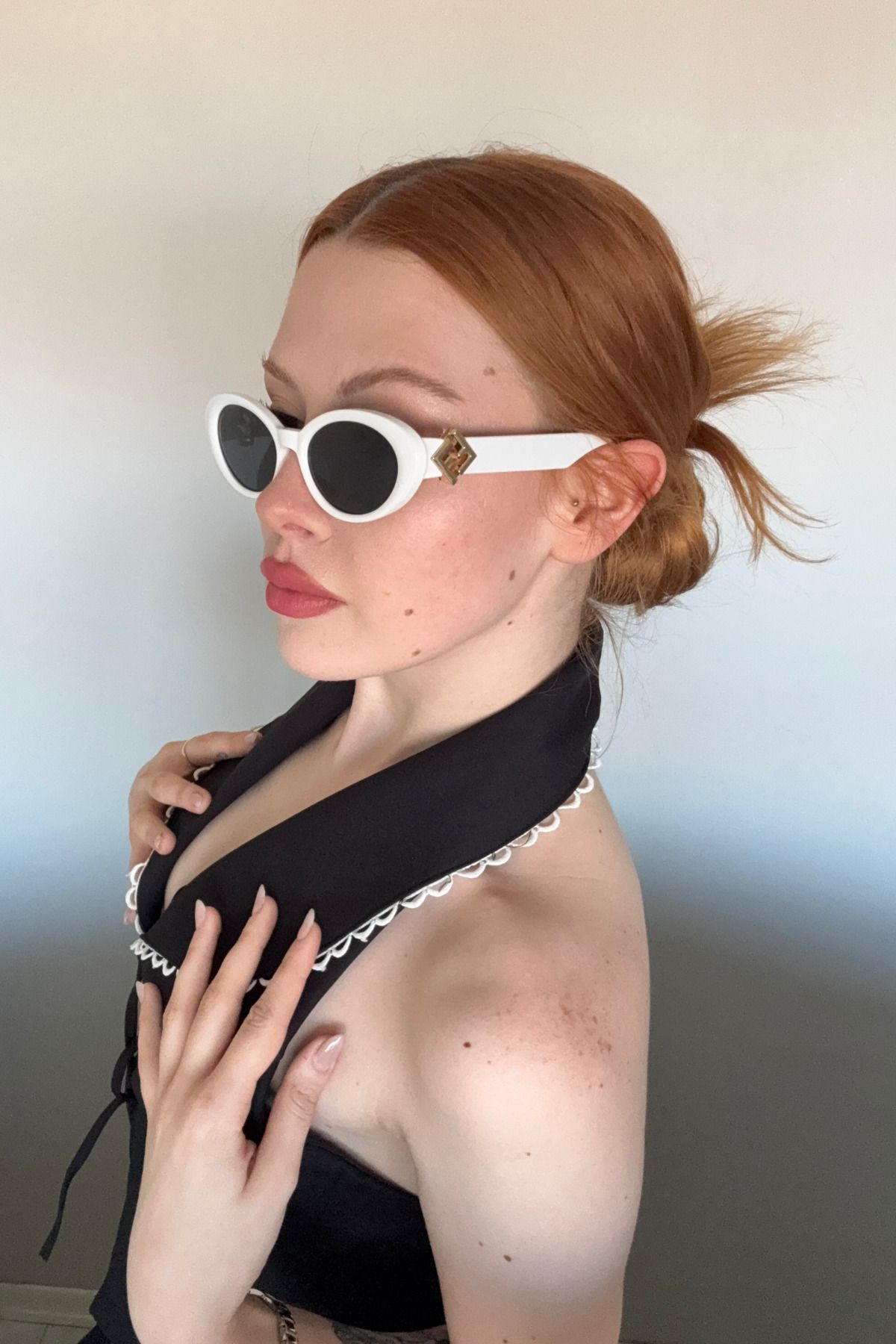 FALAN EYEWEAR Fred Kadın Güneş Gözlüğü Beyaz
