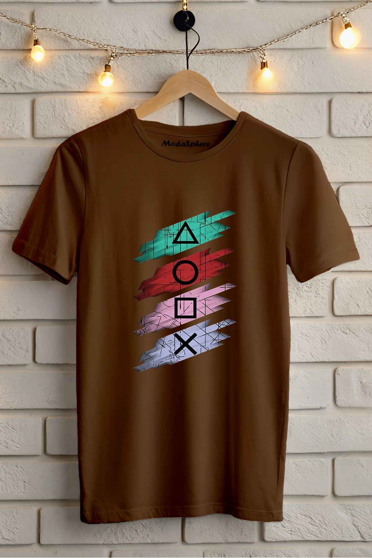 ModaSphere Squid Game Sembol Baskılı Unisex Oversize Tişört
