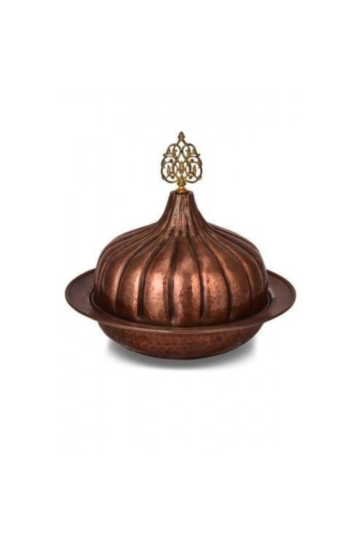 Saint Belisama Concept Paşaçadırı Yuvarlak Sunum Tabağı 30 Cm El Dövme Oksit