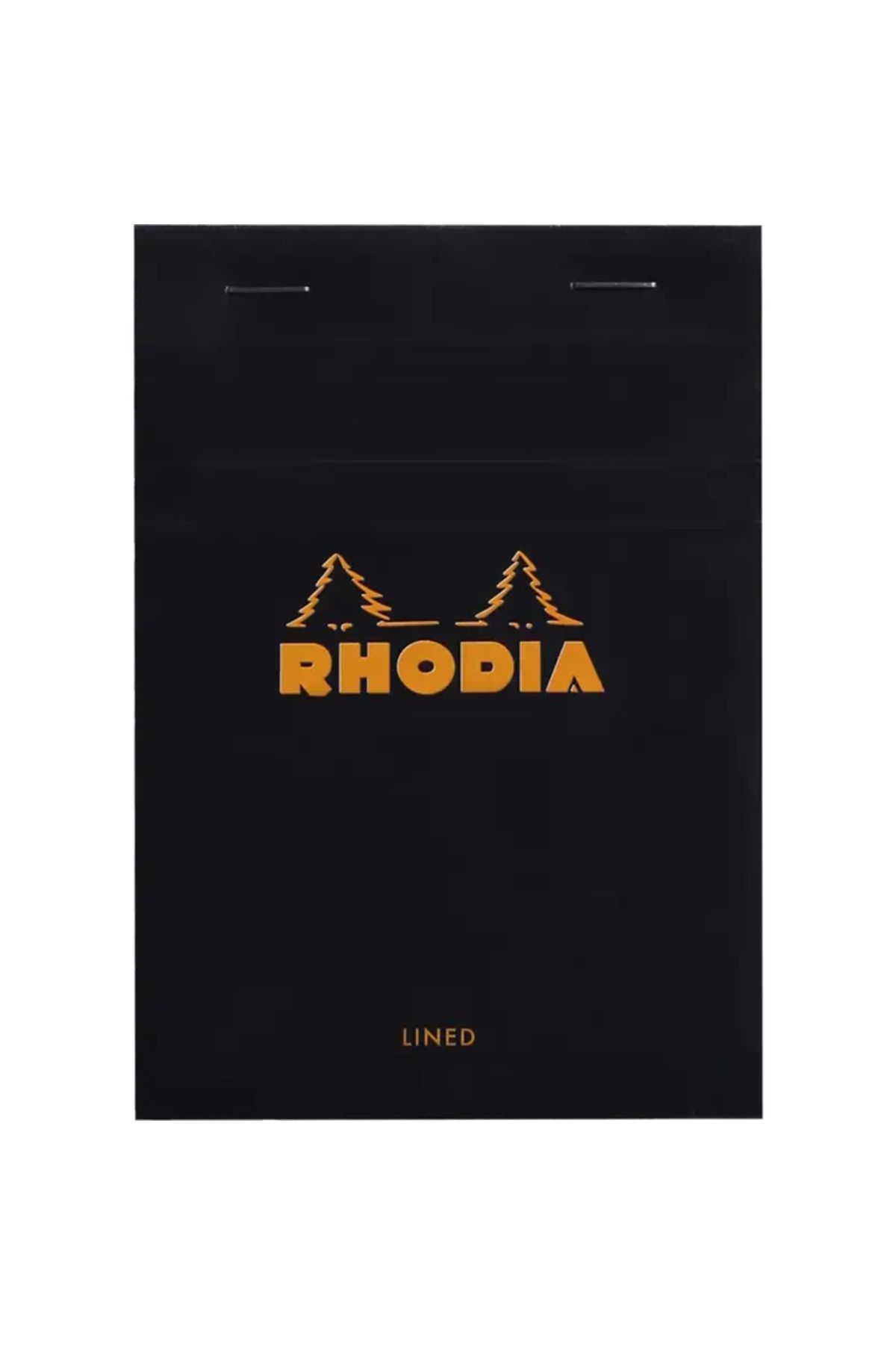 Rhodia Basics A6 80yp Üstten Zımbalı Çizgili Blok Siyah / 136009