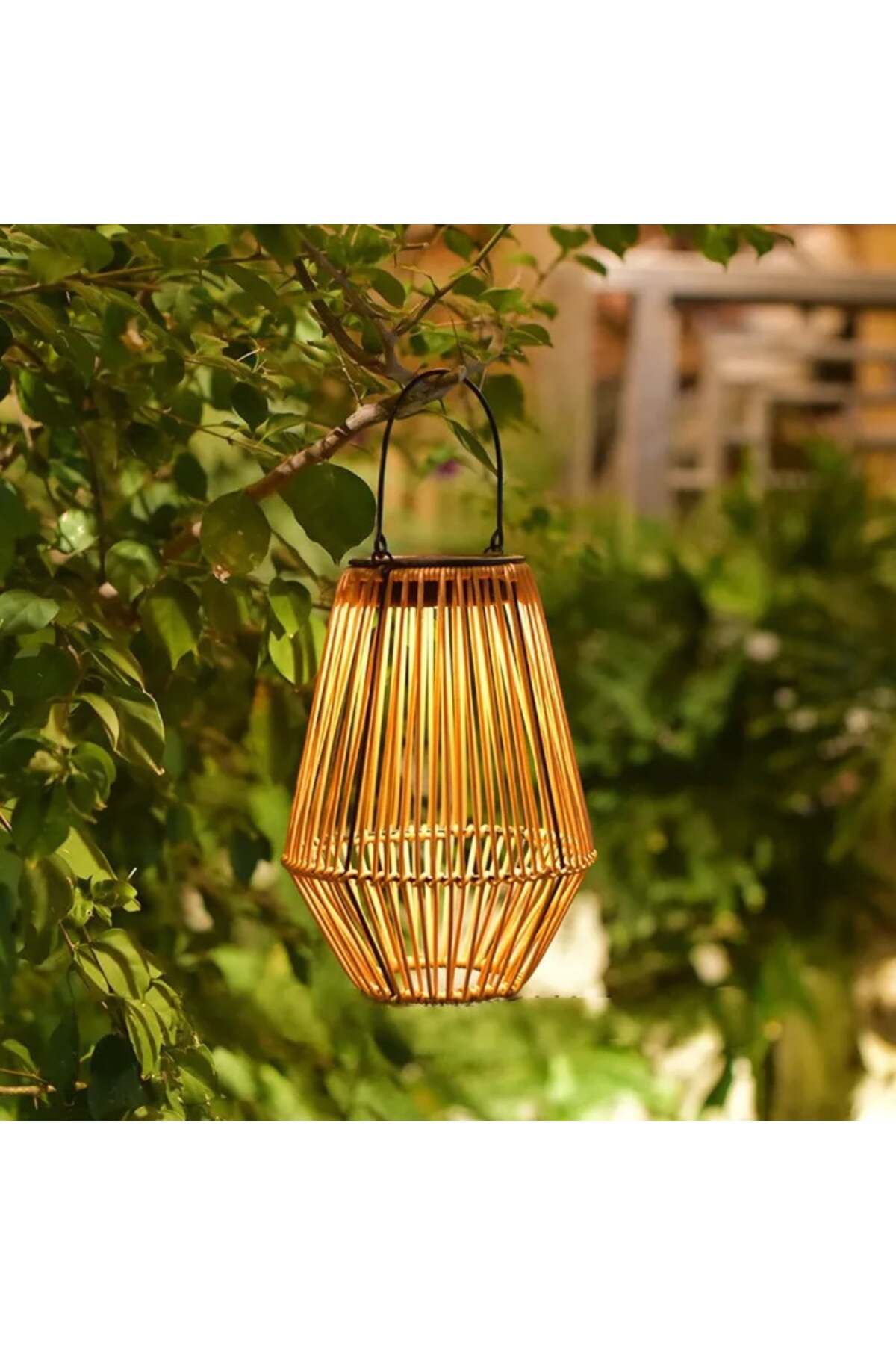 Forlife 10Watt Rattan Güneş Enerjili Solar Dekoratif Bahçe Armatürü