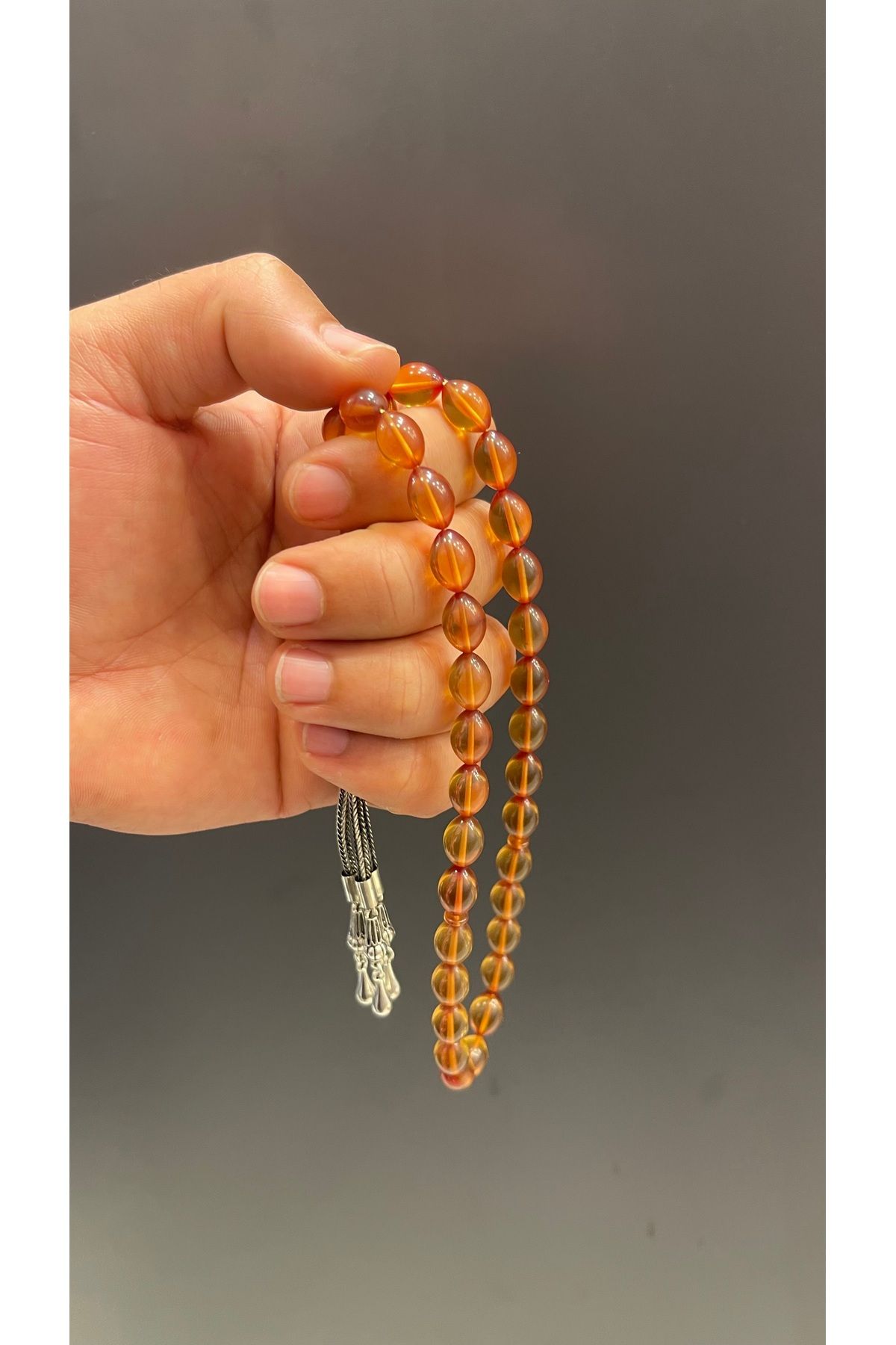 AURA STONE Sıkma Kehribar Tesbih