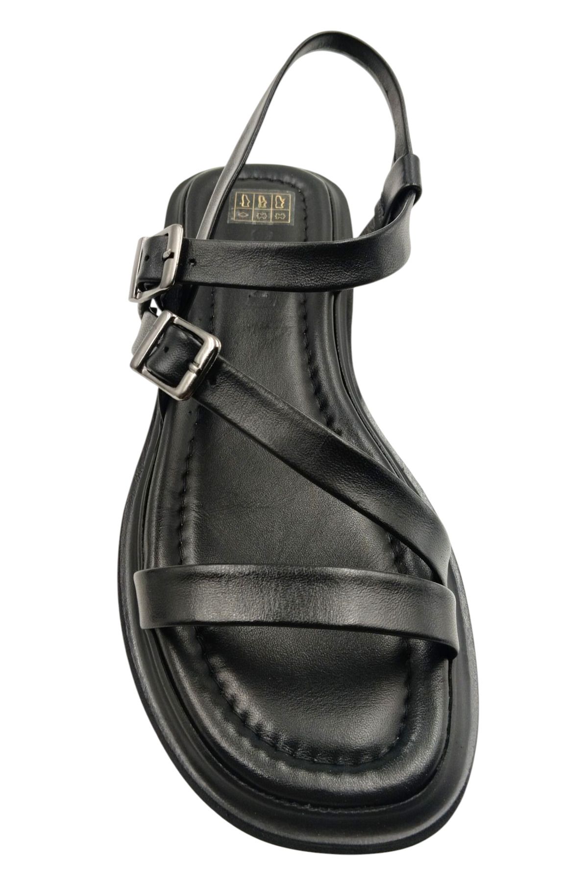 Escarpinshoes KADIN HAKİKİ DERİ BANTLI ŞIK GÜNLÜK SANDALET