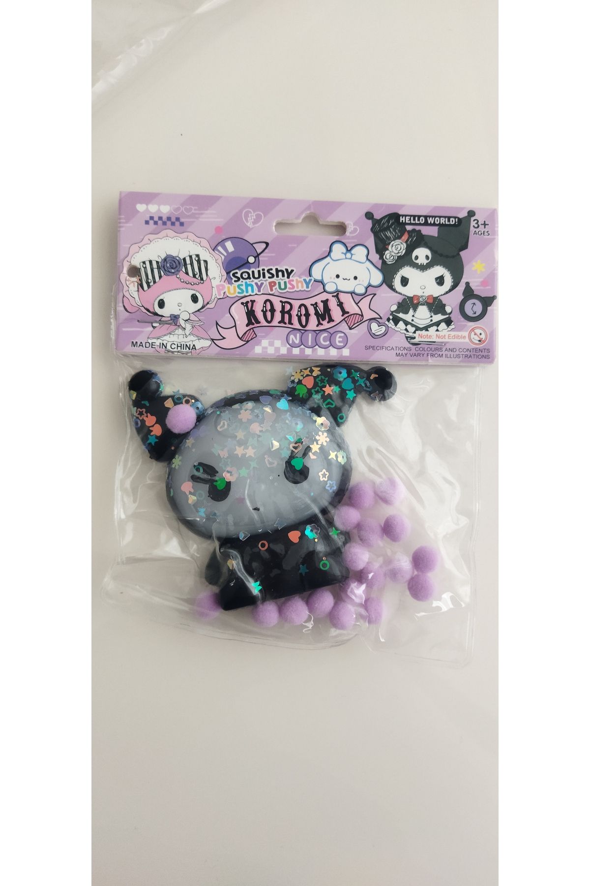 ELAS HOME Kuromi Suqusy sukuşi yumuşak Stres Oyuncağı
