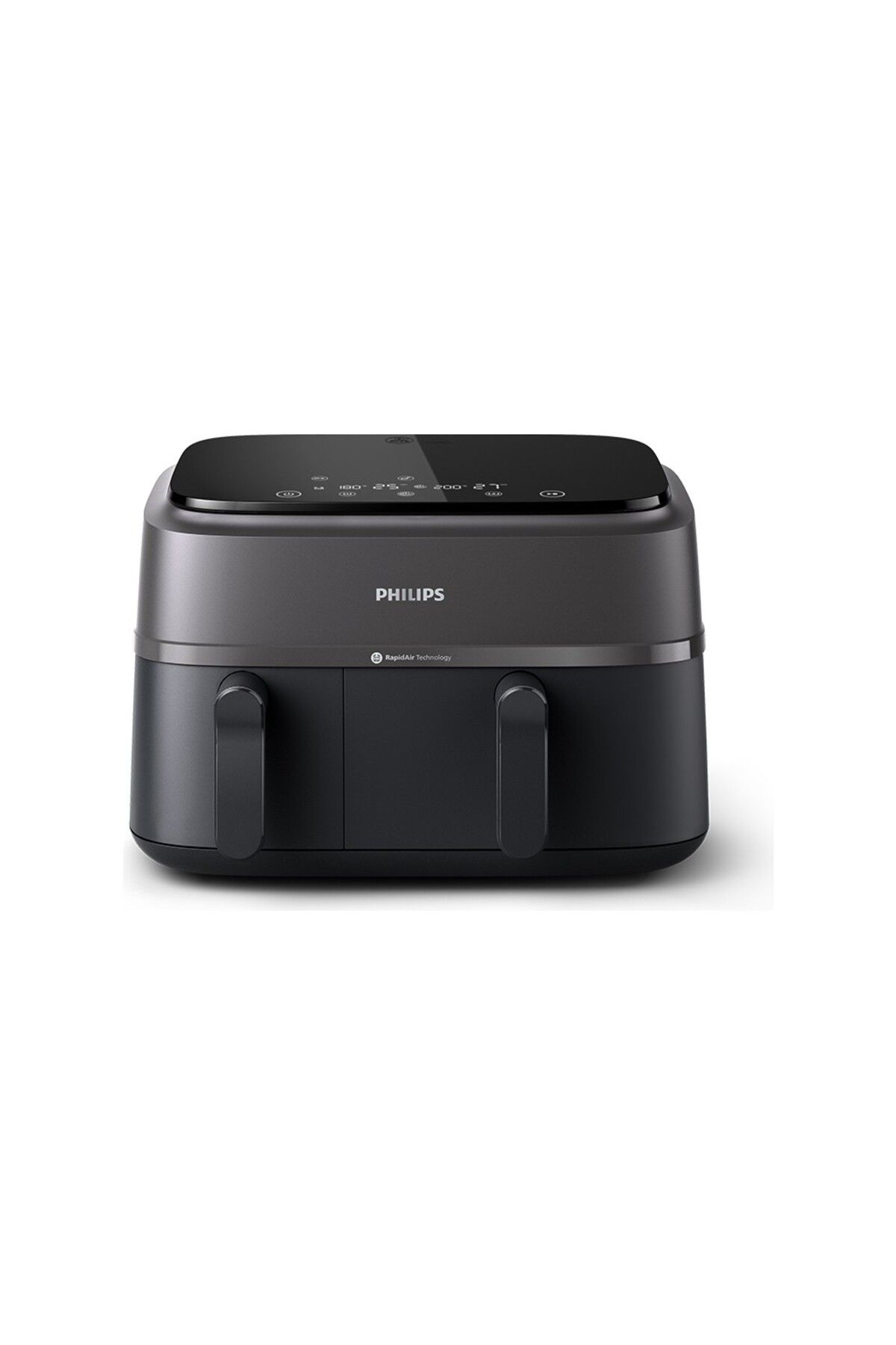 Philips ETechx 3000 Serisi Airfryer Çift Hazneli, Rapid Air Plus Teknolojisi, 8 Ayarlı Dijital Ekran, NA350