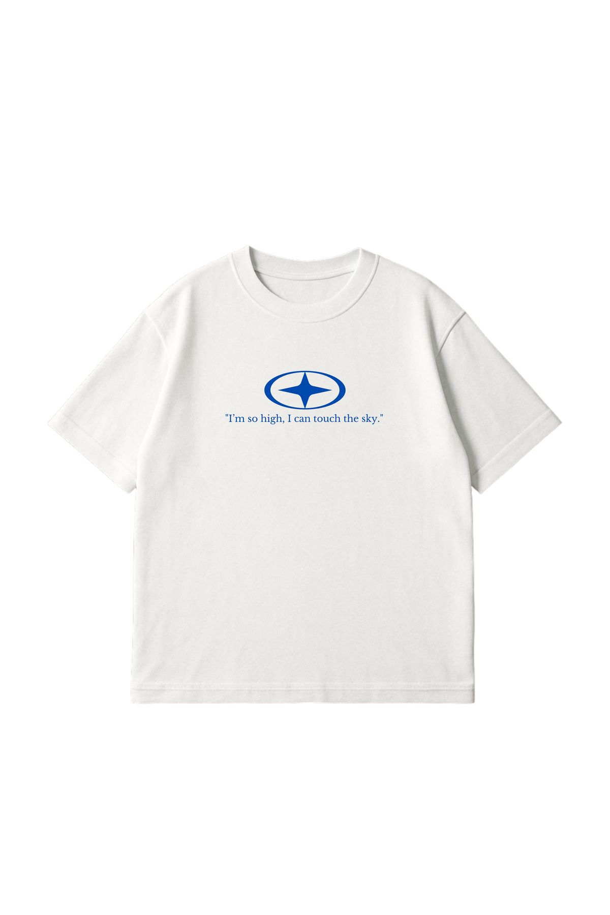 COSA NOSTRA Unisex Oversize Tişört – Yüksek Kalite %100 Pamuk, Beyaz, Slogan Baskılı