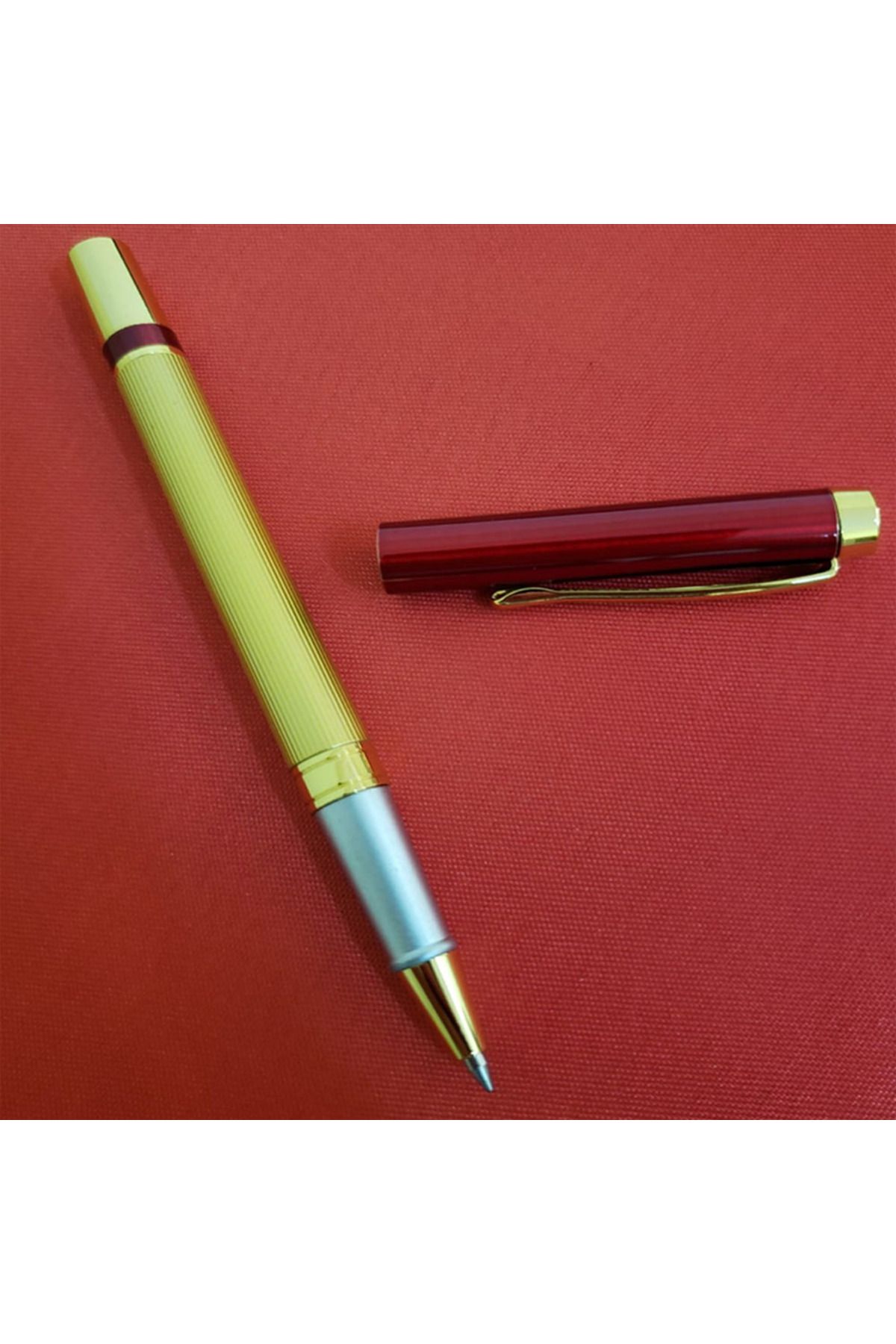 andela Kutulu Kırmızı Gold Tasarım Roller Kalem