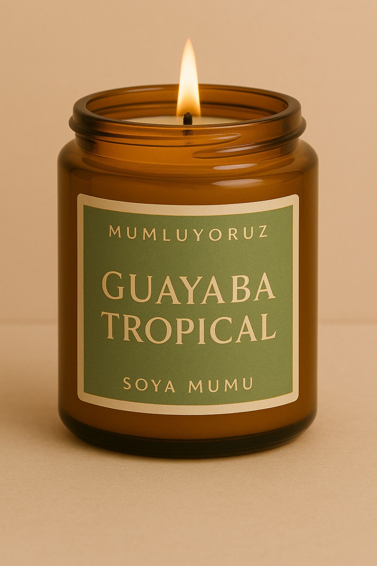 Home Guayaba Tropical Amber Kavanoz Mum