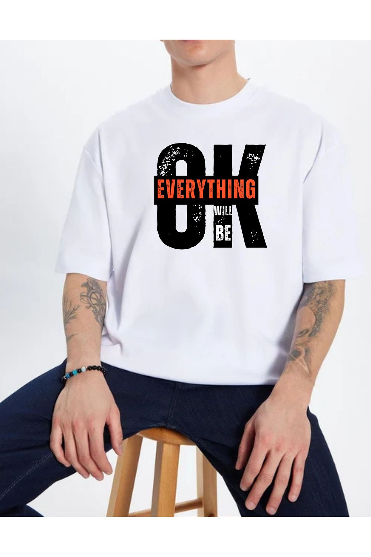 designard Everything Regular Fit Bisiklet Yaka Unisex T-shirt