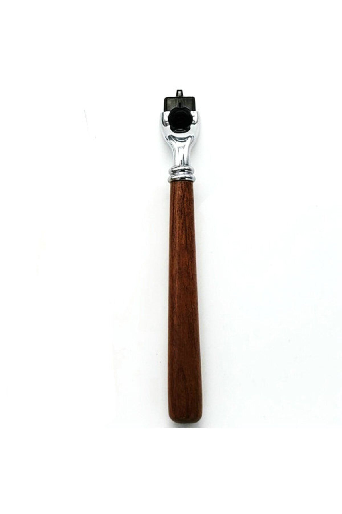 Choice-Orange Men 's Wood Long Handle Manual Razor Handles For Mach 3 Razor Blades ，replaceable Razor Bl 1