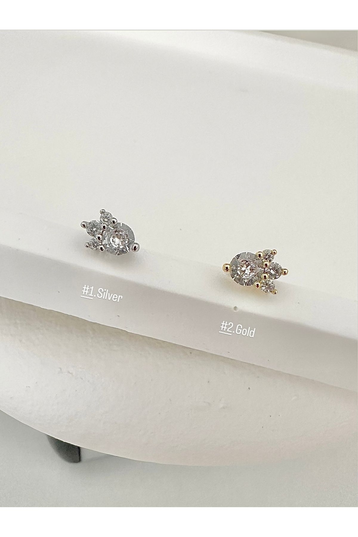 My Bellas Jewels Cerrahi Çelik Tragus Piercing, Helix, Flat, Conch, Lobe (1 Adet)