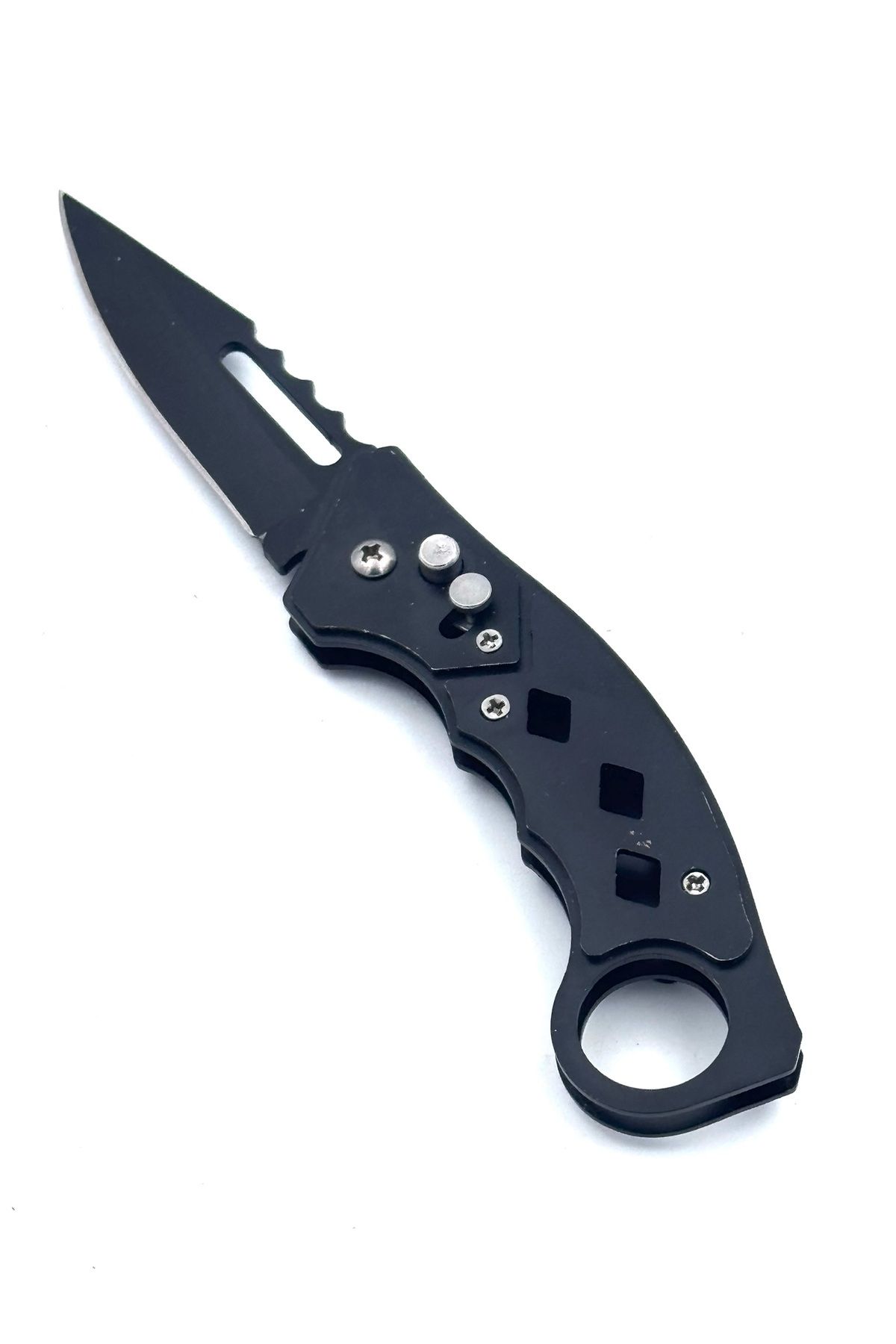 Nokta Outdoor KAMP OUTDOOR DÜĞMELİ METAL ÇAKI 19 CM KEMER KLİPSLİ