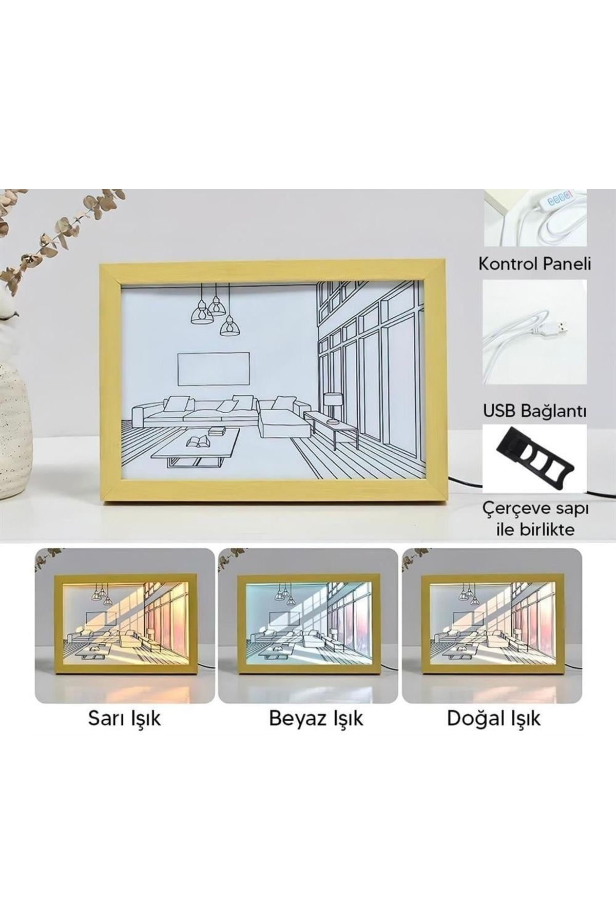Orkun MANDIRACILAR Işıklı Retro Tablo