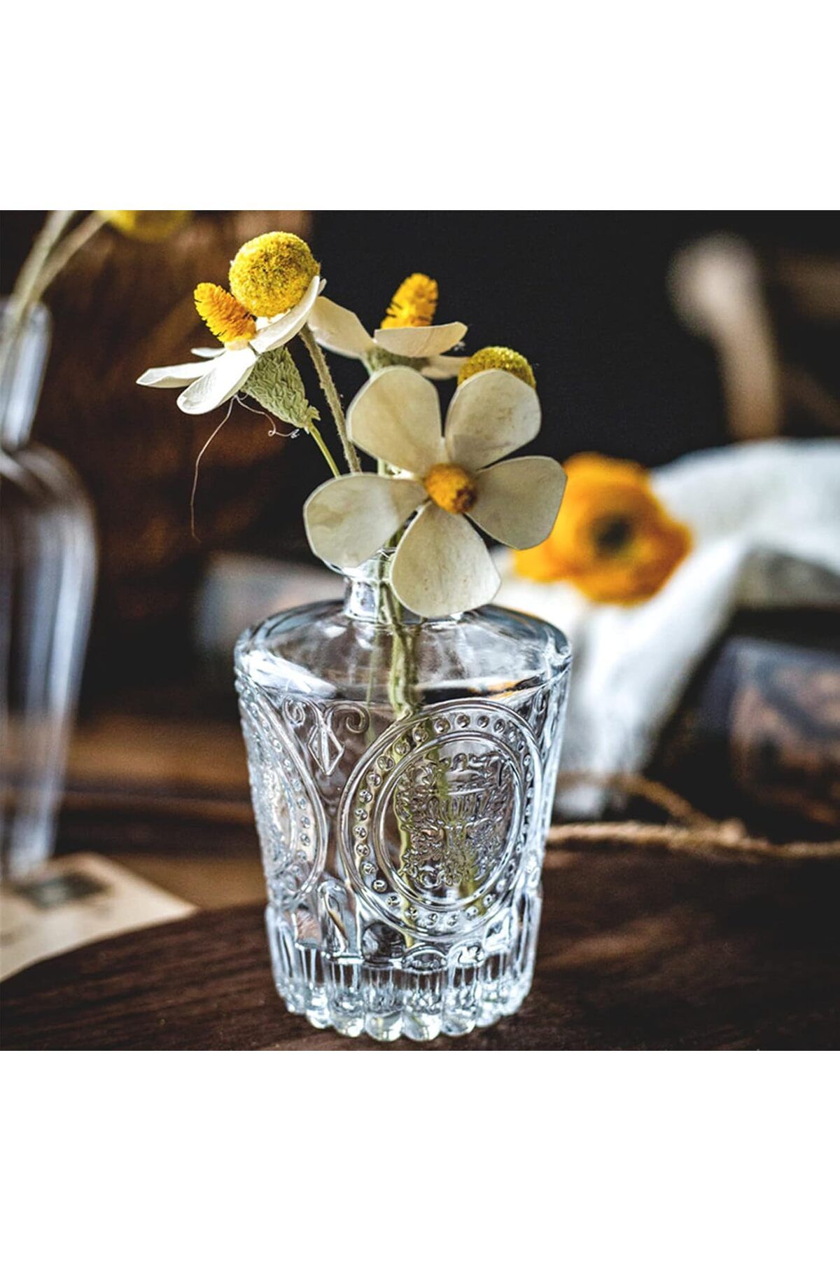 Generic-O9 O-NINE Set of 10 Glass Bud Vases, Small Vases for Flowers, Clear Single Bud Vases in Bulk, Mini D 9