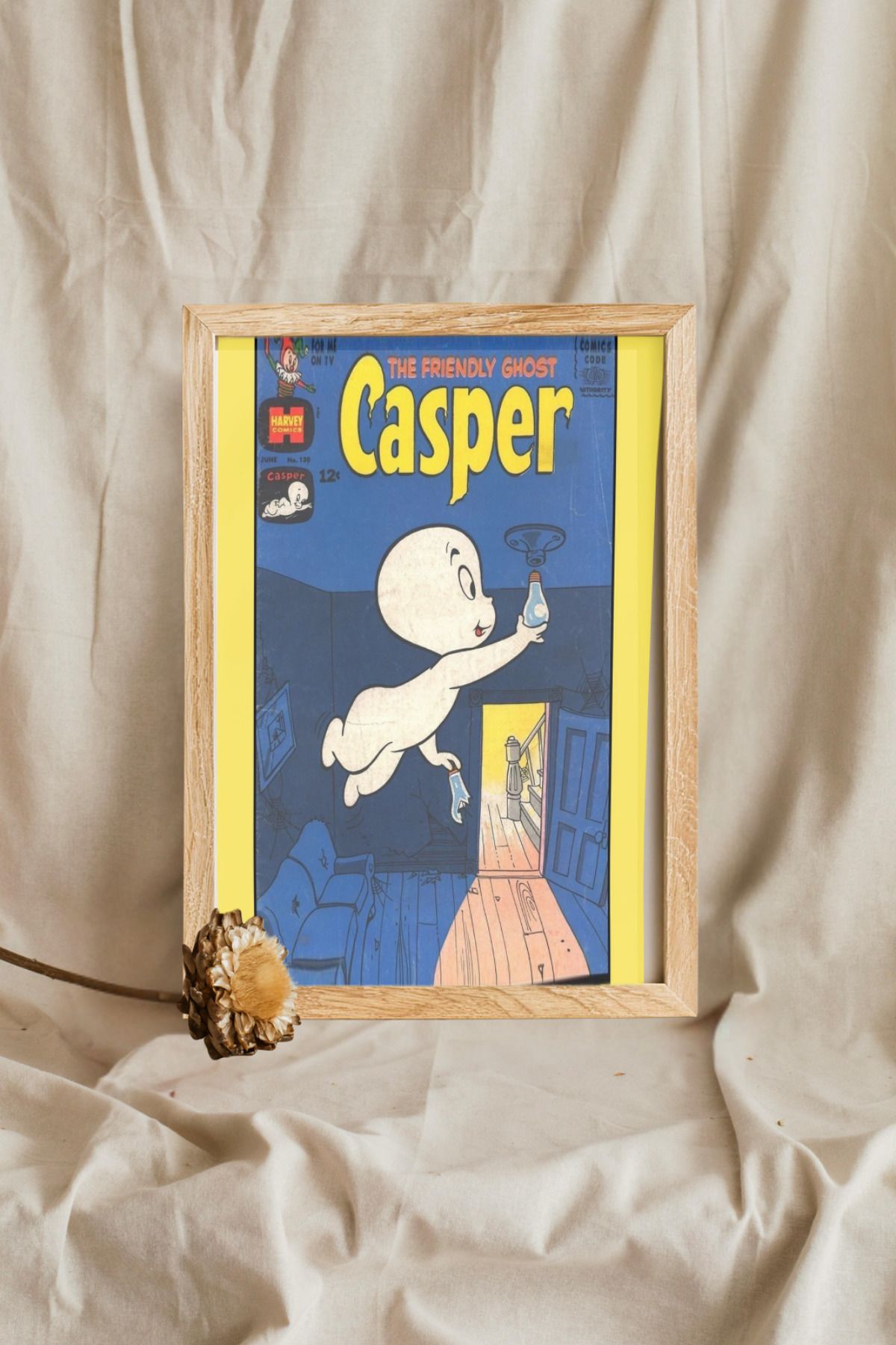 Home Çerçeveli "CASPER" Vintage Poster Tasarım Tablo