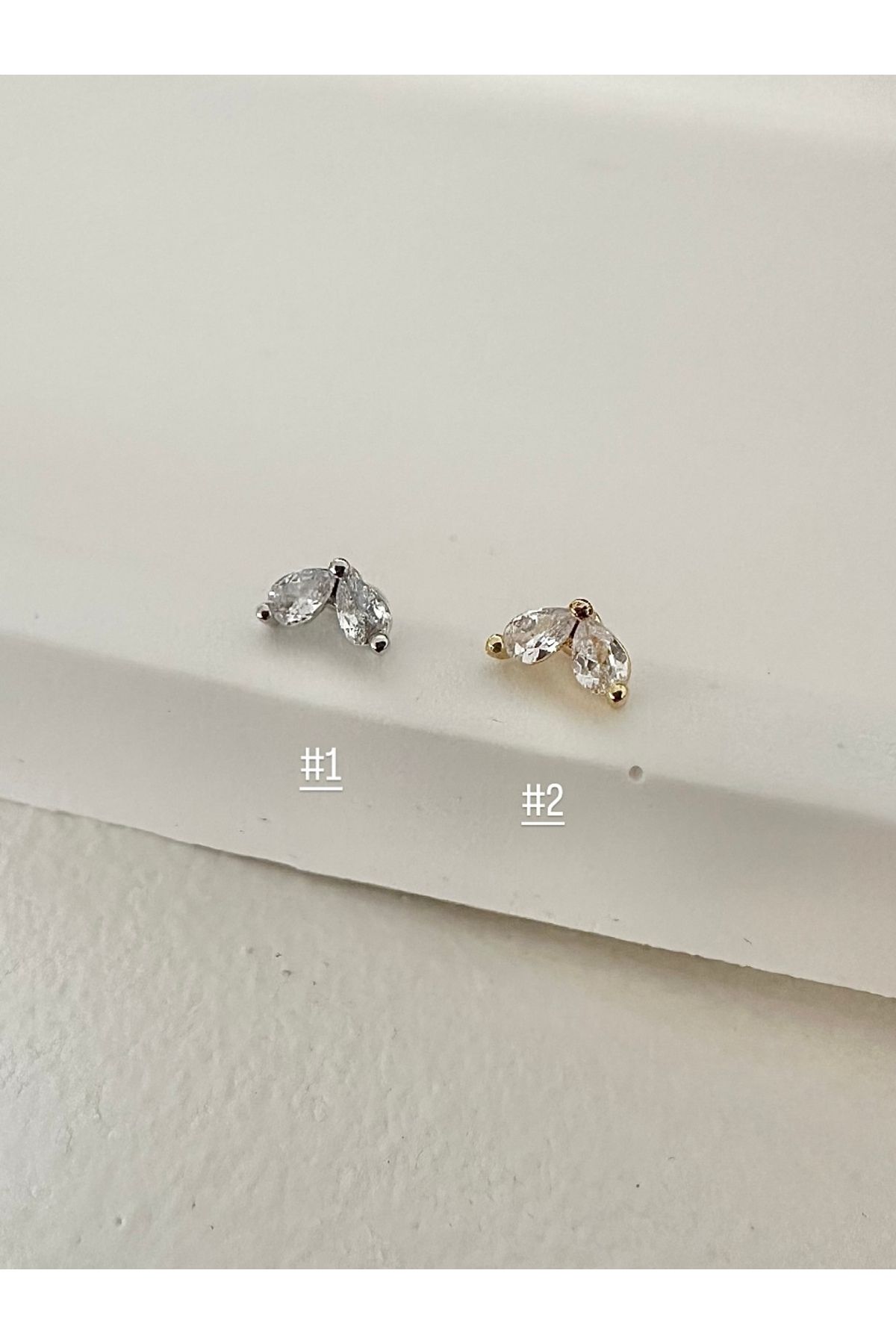 My Bellas Jewels Cerrahi Çelik 1 Adet Tragus Piercing, Helix, Flat, Conch, Lobe
