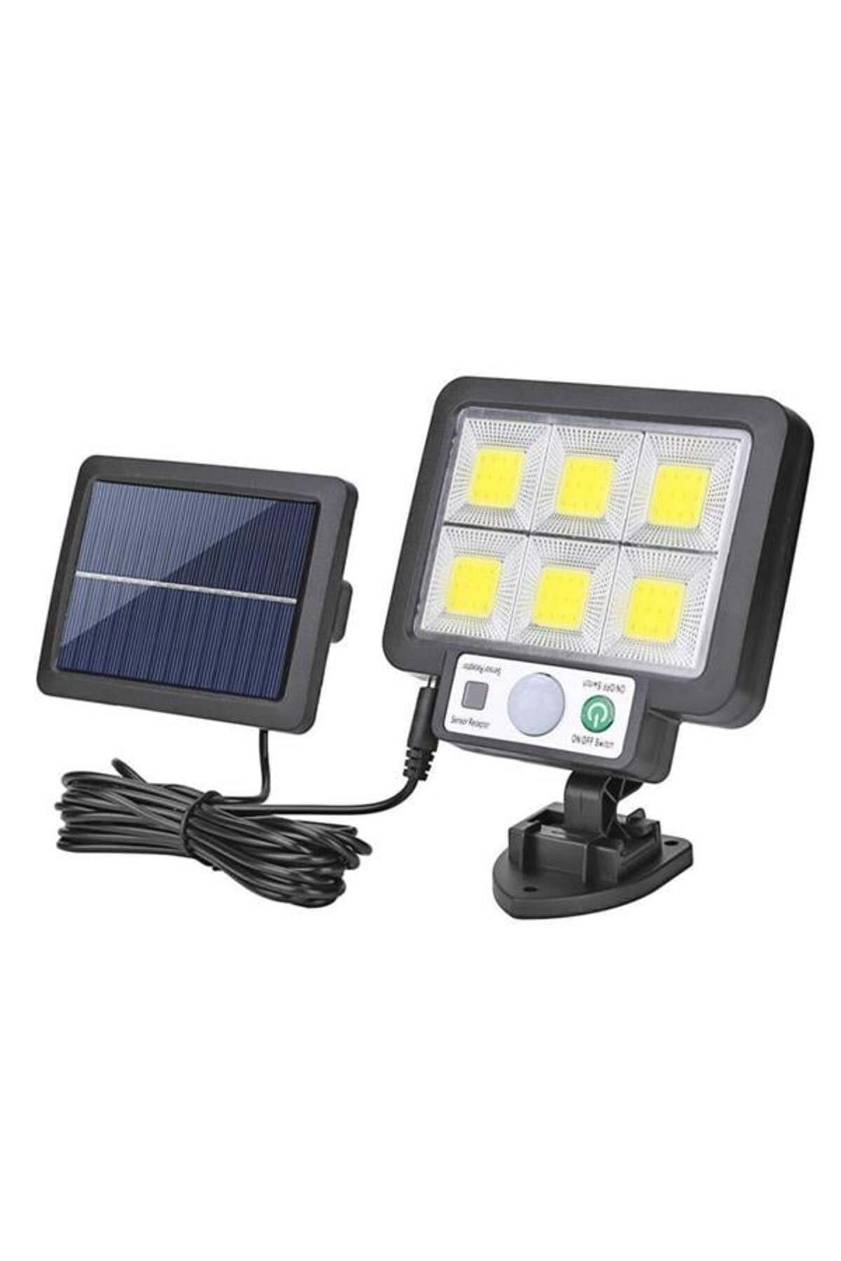 DENİZBİLİŞİM Powermaster Jx-F72 Solar Panelli Hareket Sensörlü Üç Modlu Duvar Lambası