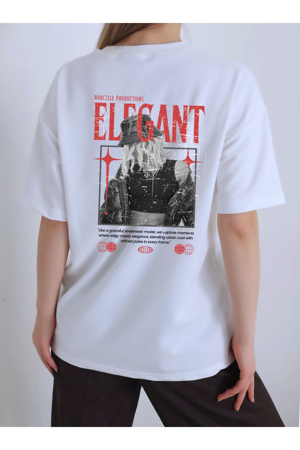 designard Elegant Baskılı Regular Fit Bisiklet Yaka Unisex T-shirt