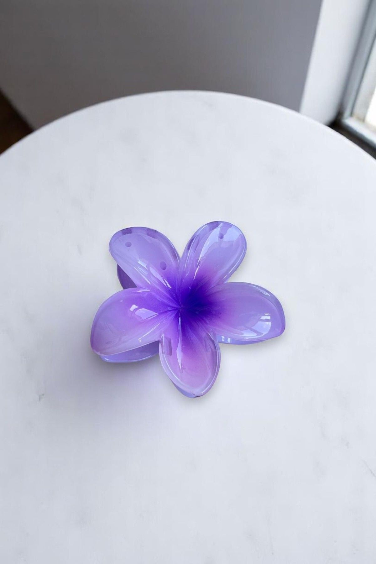 MUTENA Lotus Çiçeği Büyük Boy Parlak Mandal Toka