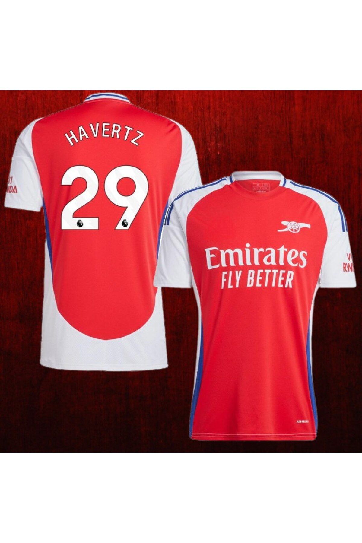 Alaturka Mix Arsenal 2024/25 Kai Havertz 7 İç Saha Kırmızı Forması