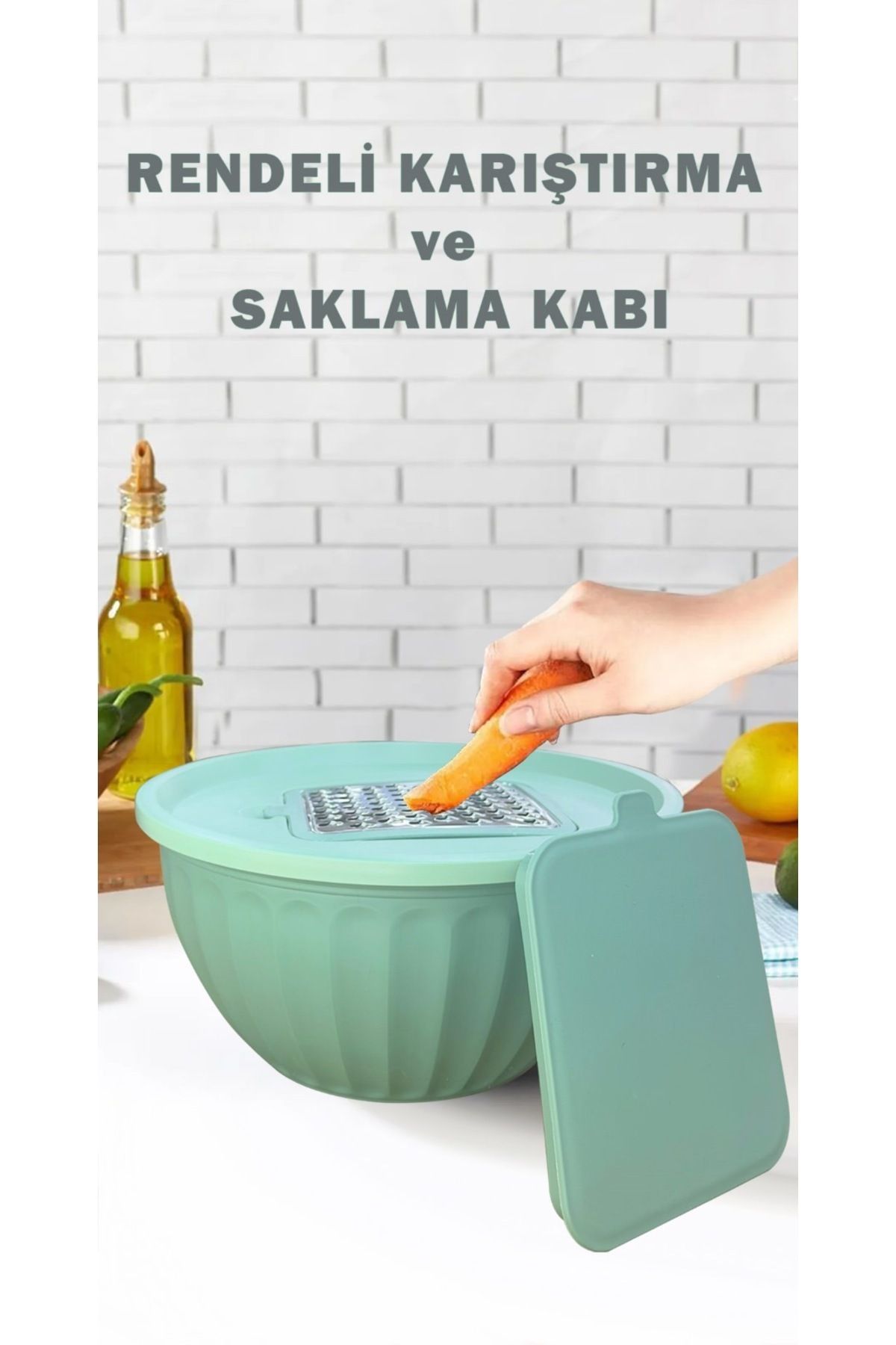 Hesna Natural Rendeli karıştırma ve saklama kabı