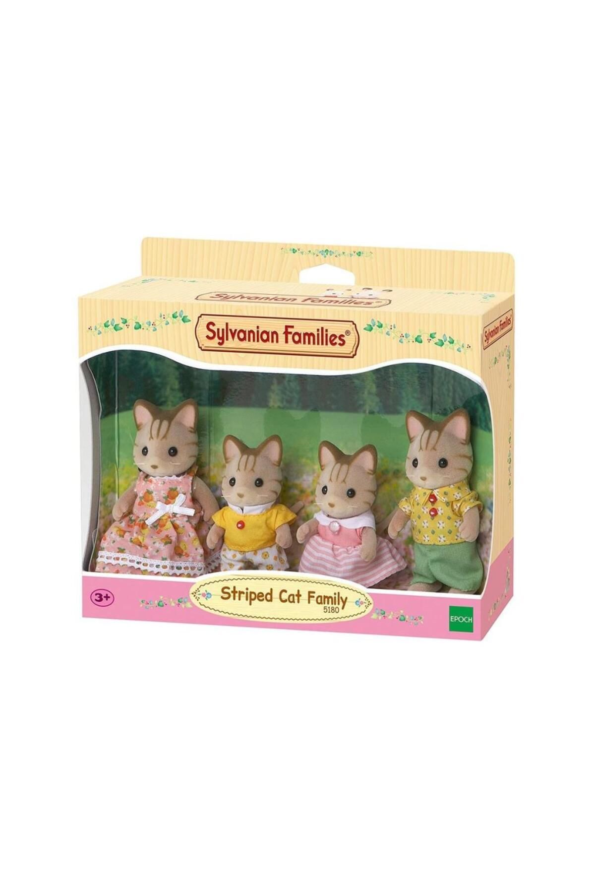 DENİZBİLİŞİM 5180 Sylvanian Families, Çizgili Kedi Ailesi, +3 Yaş