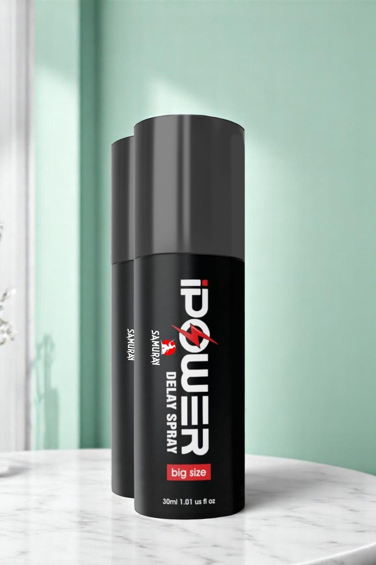 SAMURAY 2 Adet - Erkekler İçin Güvenli Çözüm: 30 ml Geciktiricili Sprey