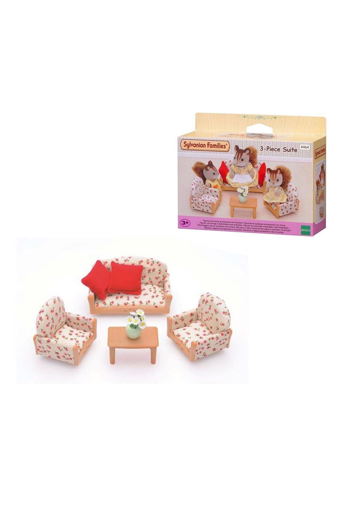 MT29 GİYİM 4464 Sylvanian Families, 3 Parça Koltuk Seti , +3 yaş, figürler ayrı satılır.