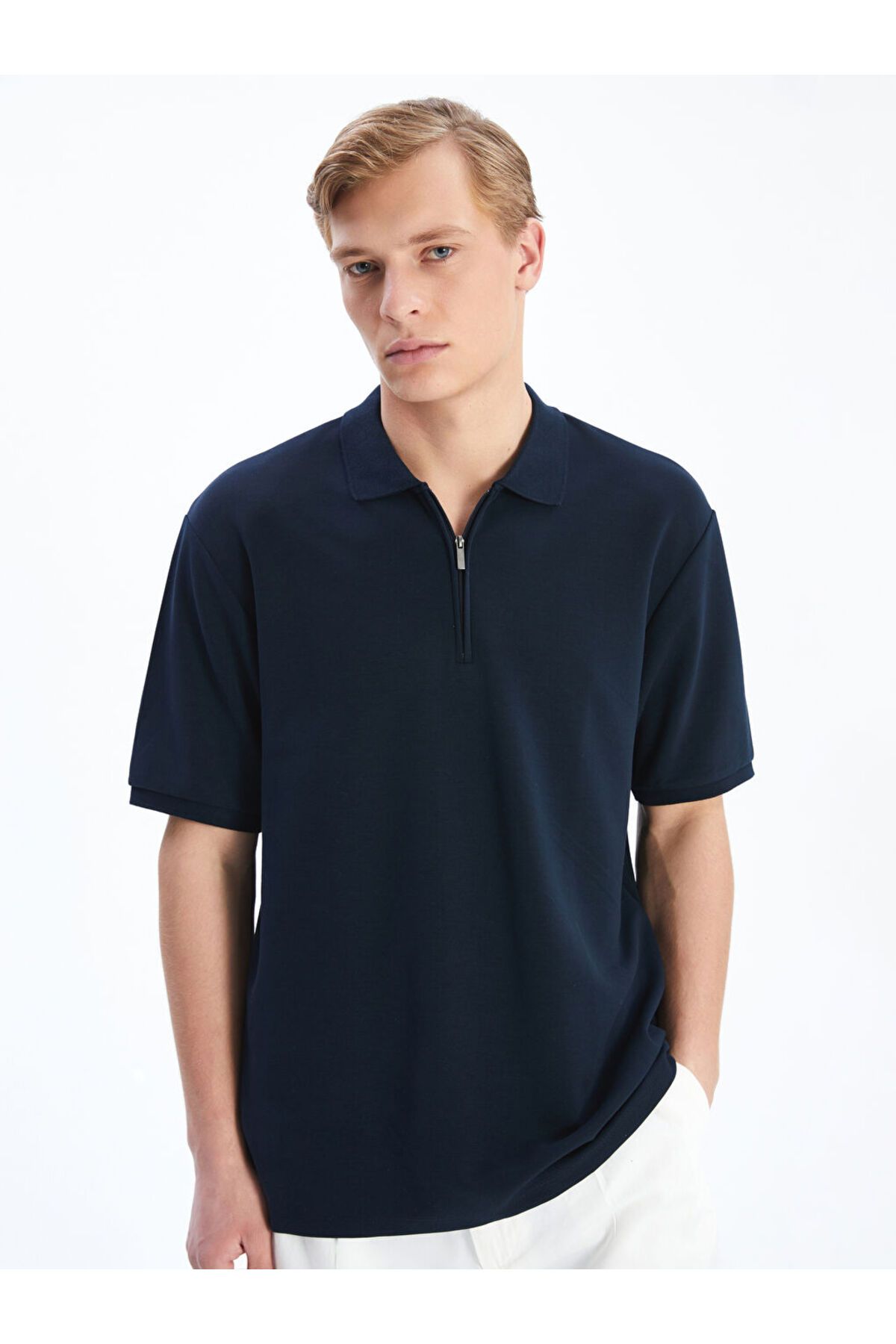 LC Waikiki LCW Vision Lacivert Polo Yaka Erkek Tişört S5N353Z8NVY25
