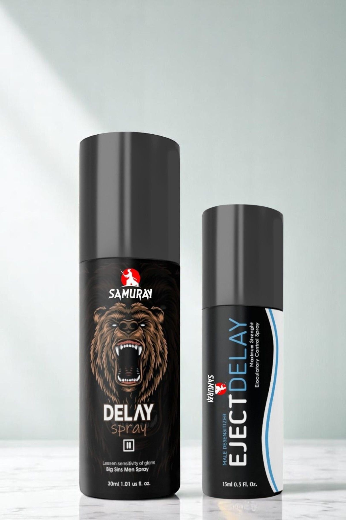 SAMURAY Karşıtı Güçlü Set: 30 ml + 15 ml Geciktiricili Sprey