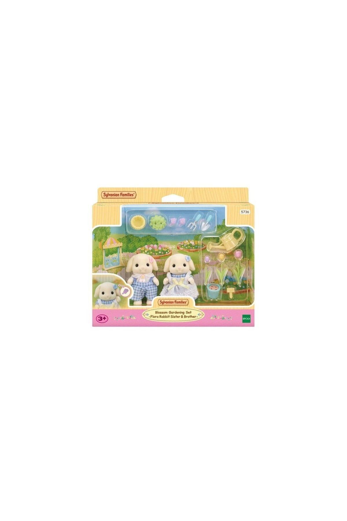 ÖYKÜ VE YİĞİT 5736 Sylvanian Families Flora Tavşan Kardeşler Bahçıvanlık Seti +4 yaş