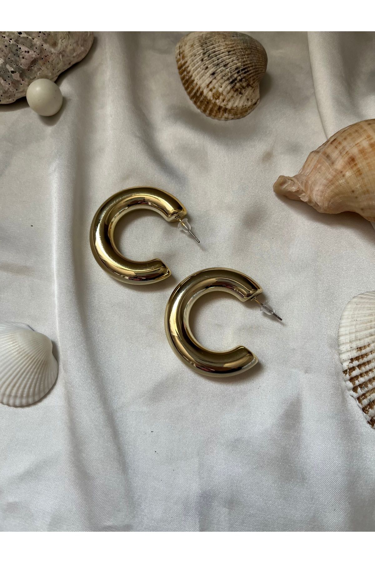 MERİ ACCESSORİES C çelik küpe