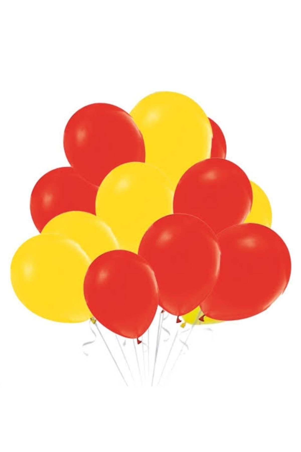 BALONCU TOYS Baloncu Sarı Kırmızı Metalik Galatasaray Temalı 20 Adet 12 inç 30 cm Balon