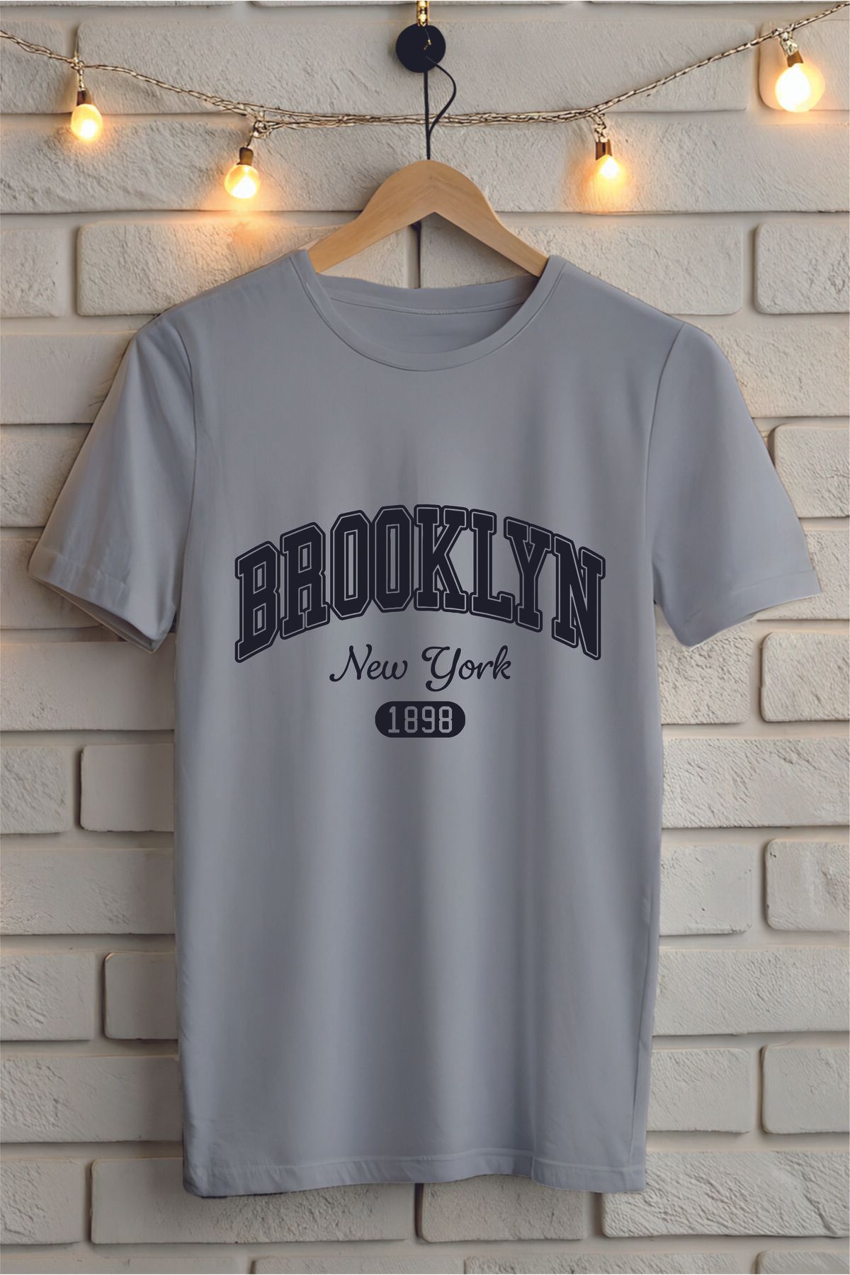 ModaSphere Brooklyn Baskılı Unisex Tişört