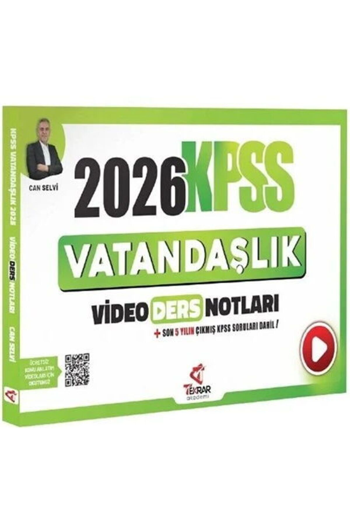 Tekrar Akademi Yayınları Tekrar Akademi 2026 KPSS Vatandaşlık Video Ders Notları