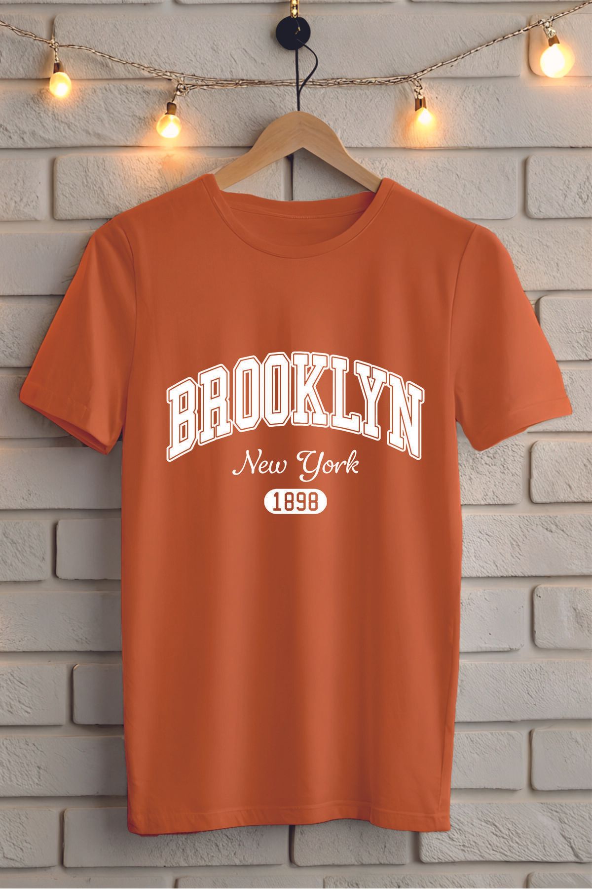 ModaSphere Brooklyn Baskılı Unisex Tişört
