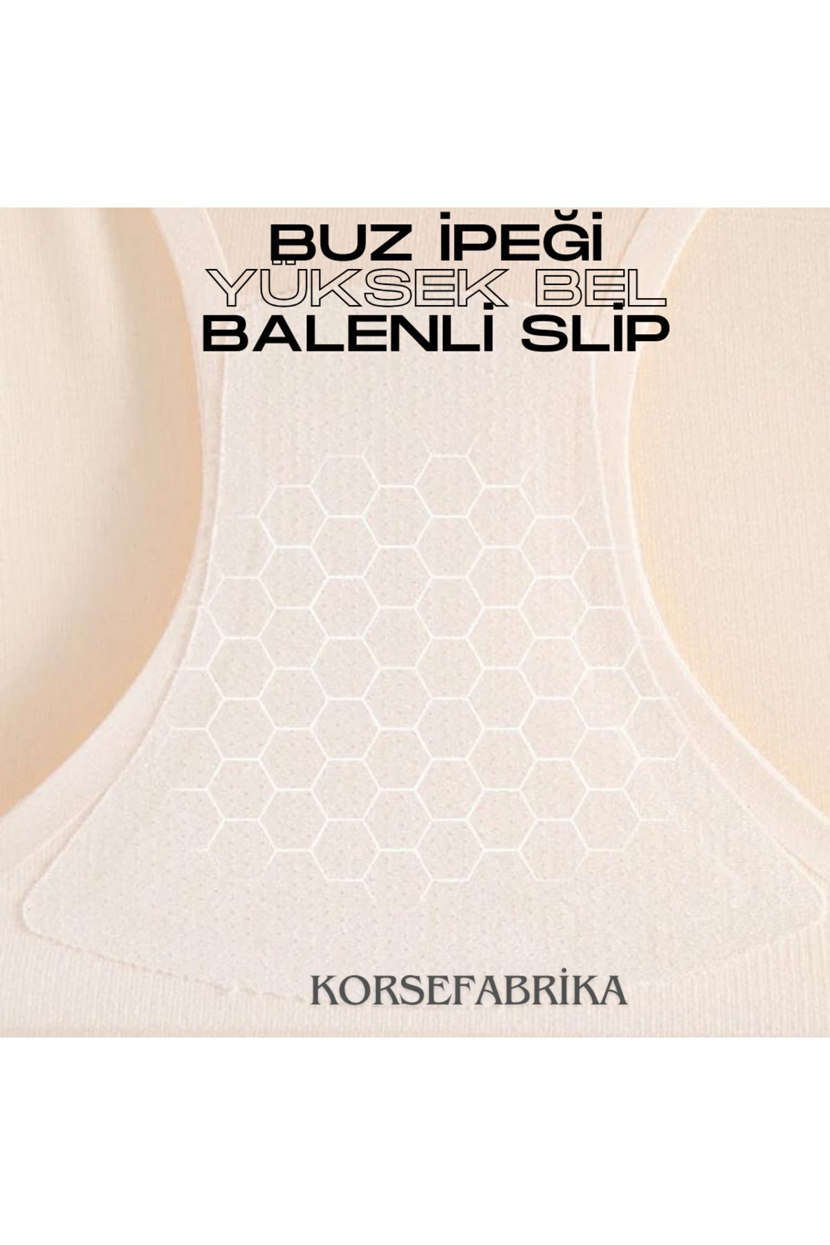 korsefabrika trend mood store Balenli Siyah-ten 2'li Yüksek Bel Iz Yapmaz-dikişsiz-lazer Kesim Buz Ipek Push-up Korse görsel 3