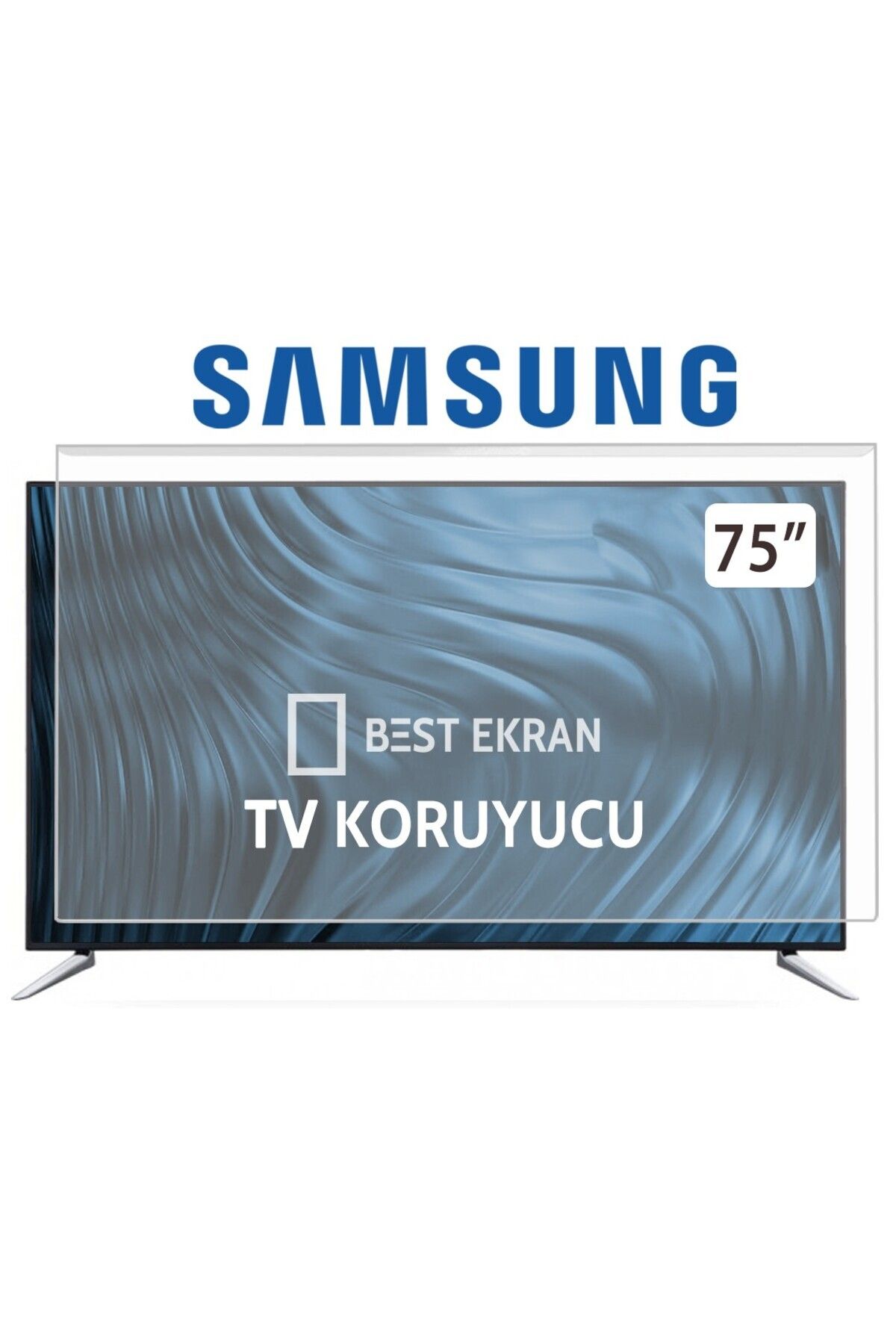 Bestekran SAMSUNG 75Q7FA TV EKRAN KORUYUCU | 75" inç 189cm 190 ekran / KIRILMAZ KORUYUCU QE75Q7FAAUXTK
