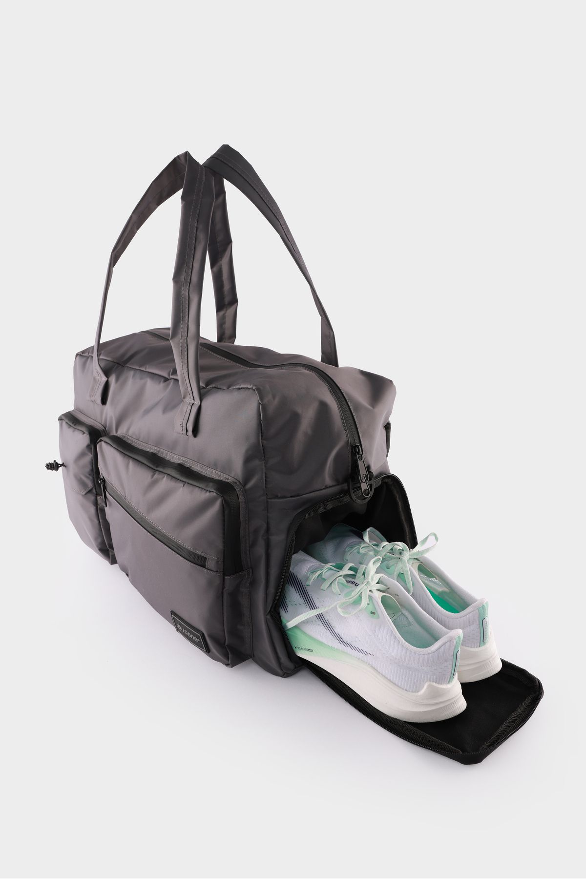 ICONE BAG-Large Size Travel Bag - Adjustable with Shoe Compartment, Suitcase Attachment, and Water Repellent Multi-Pockets 2