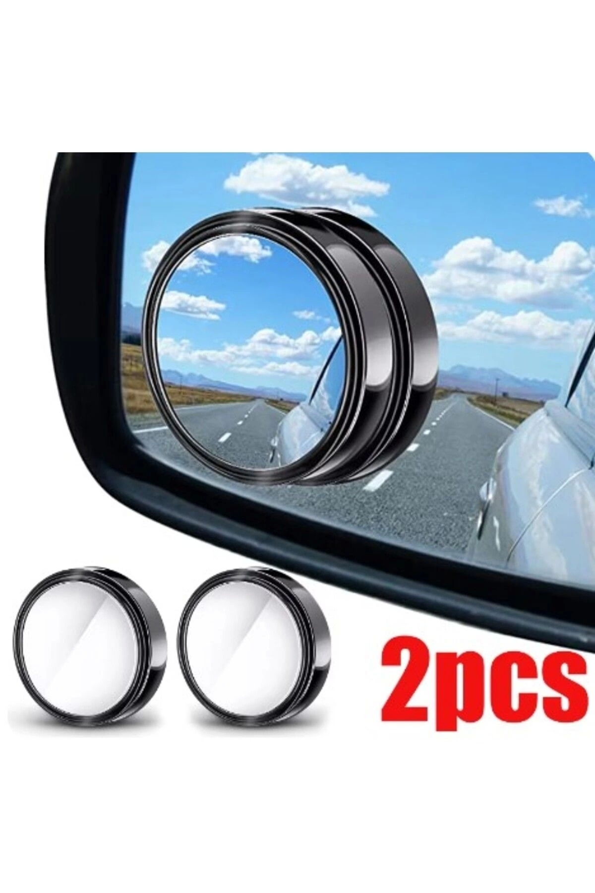 alisverisdevi Ayarlanabilir Kör Nokta Aynası Siyah 2 Adet