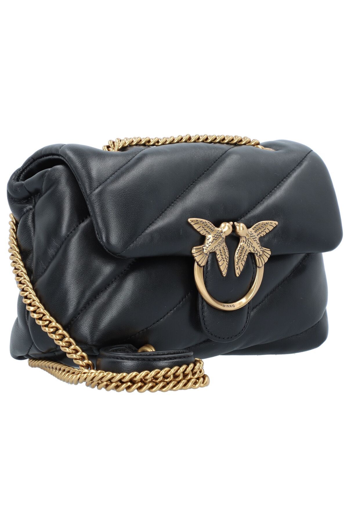 PİNKO-Love Puff Umhängetasche Leder 21 cm 2