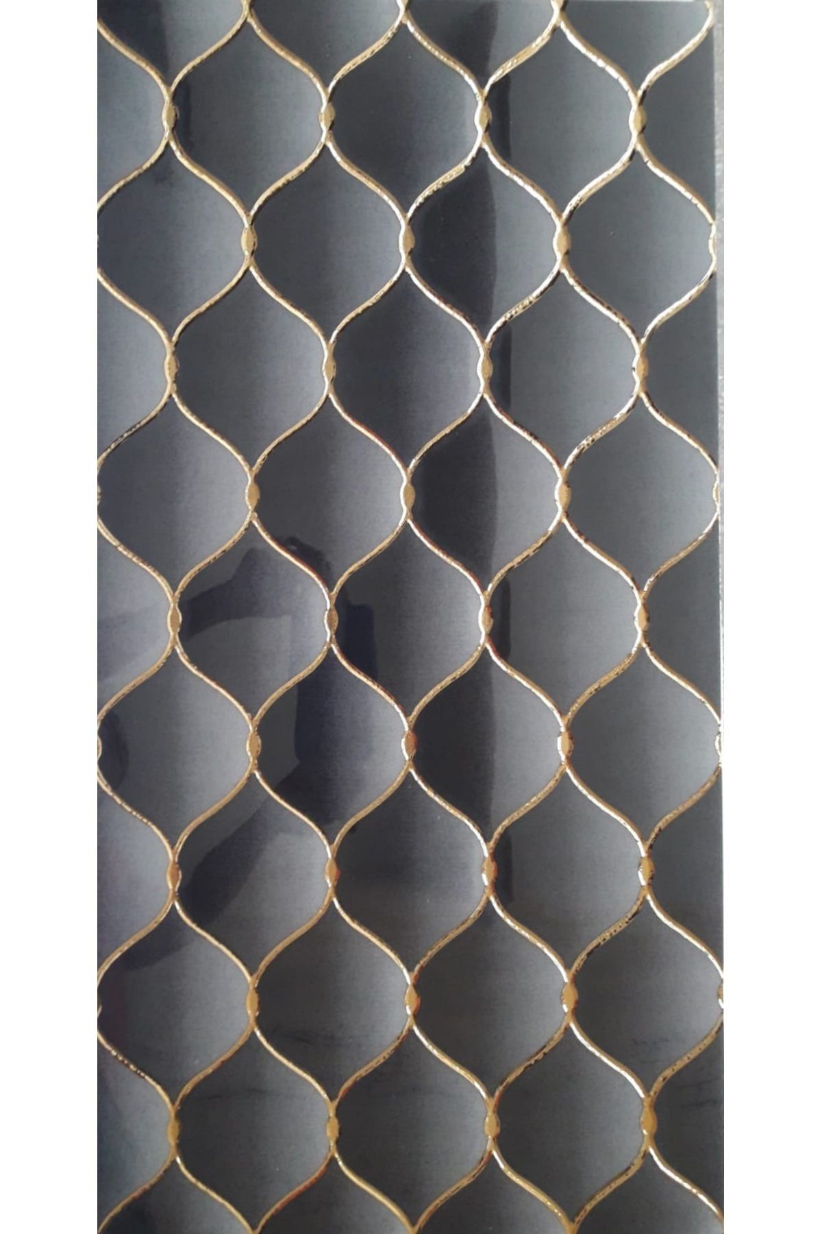 unidecor 30x60cm(8 Adet/1kutu/1.44 mt2) Altın İşlemeli Seramik Dekor