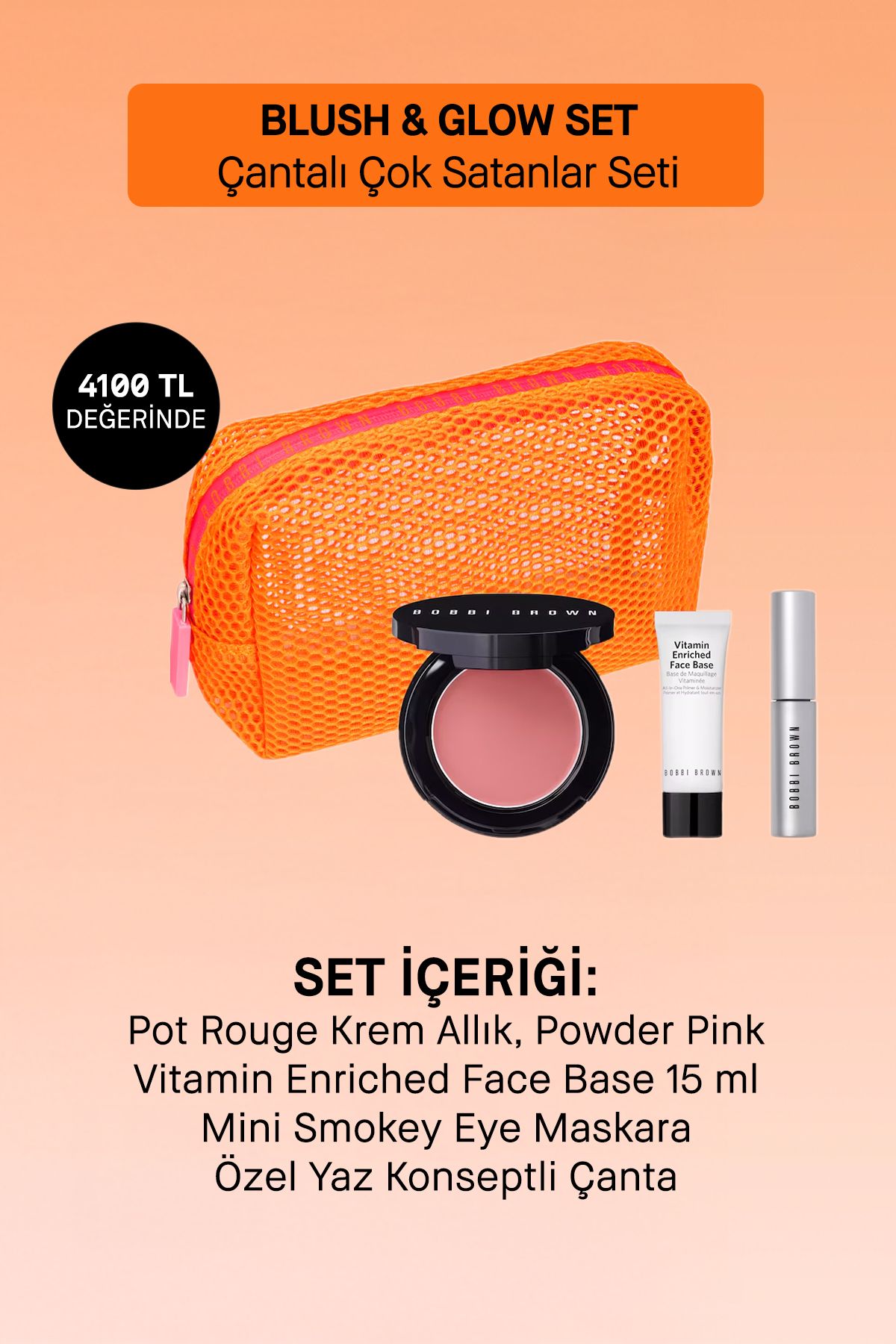 BOBBI BROWN Blush & Glow Set - Yaz Konseptli Özel Çantalı Çok Satanlar Seti - 716170361925