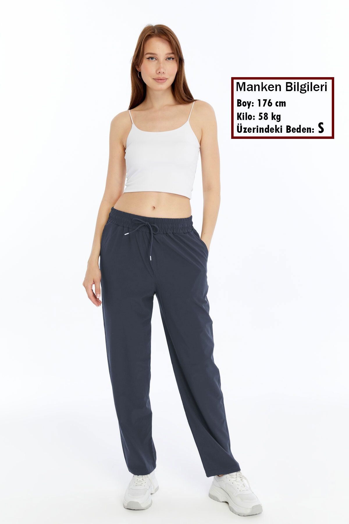 KRAVEN Kadın Füme Yazlık Oversize Düz Paça Paraşüt Kumaş Eşofman Bol Relaxed Pantolon