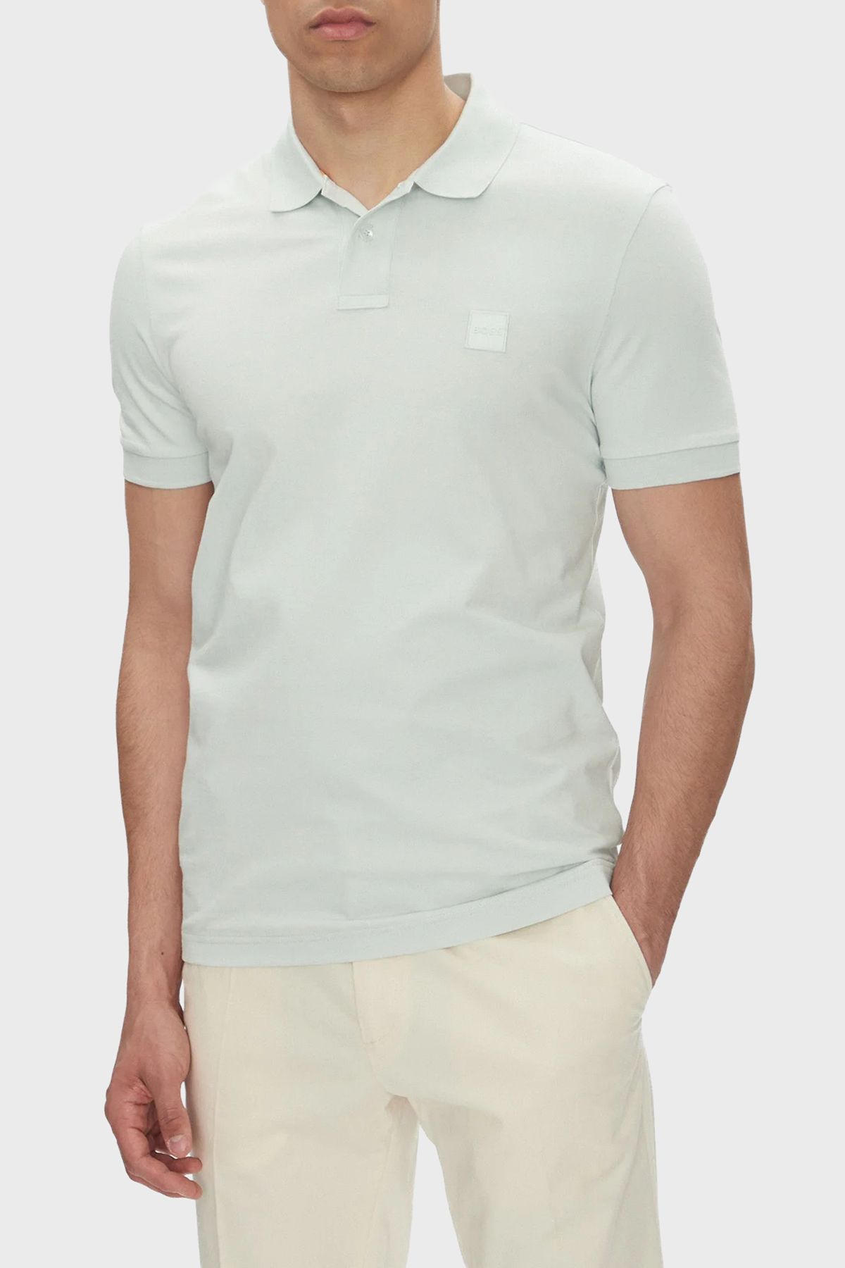 BOSS Streç Pamuklu Slim Fit Düğmeli Polo Yaka T Shirt Erkek POLO YAKA T SHİRT 50507803 474